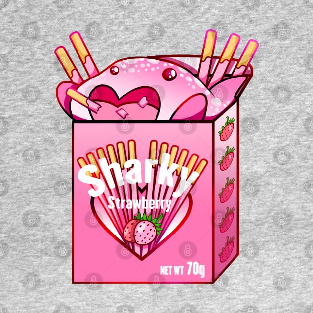 Strawberry Sharky by SharksnDonuts